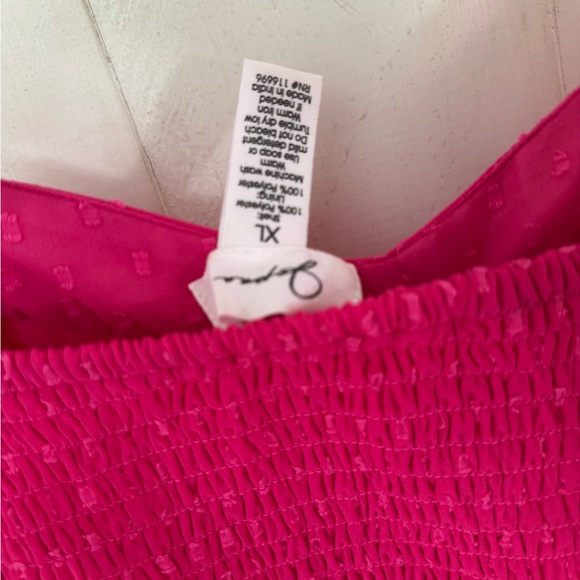 Vibrant Pink Sleeveless Dress - Picture 3 of 3